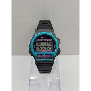 Timex Ironman Triathlon 8 Lap Indiglo Digital Watch Purple Retro New Battery 90s